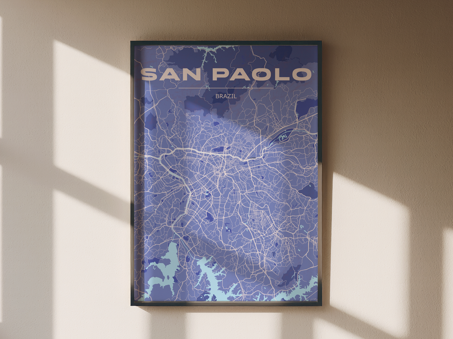 Monochrome city map #5