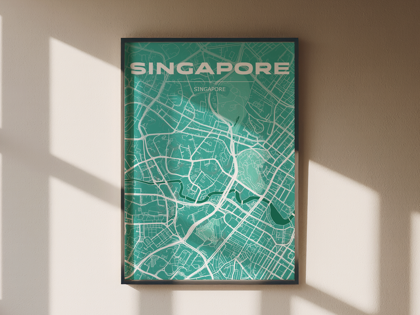 Monochrome city map #5