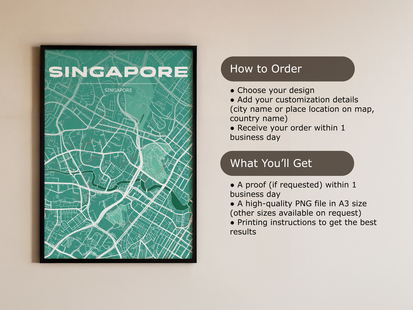 Monochrome city map #5